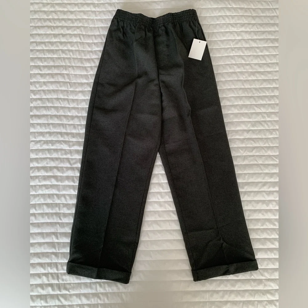 NWT Claiborne Suit Set Boys Size 6R Blue Gray 4 PC Vest Shirt Pants Clip On Tie